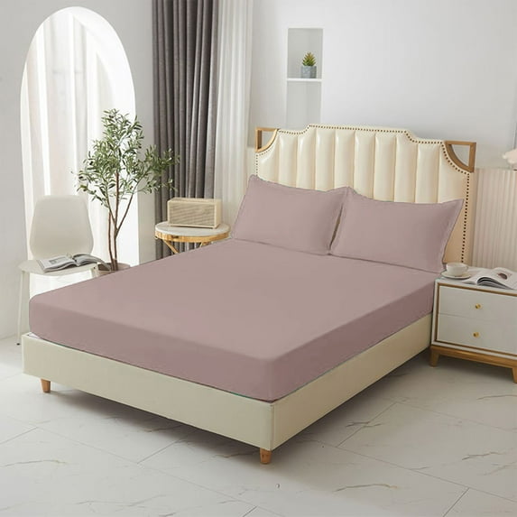 Elastic Deep Pocket Fitted Sheet with Non- Technology for Mattress Protection, All-Inclusive with Soft Fabric for Comfortable Sleep Experience Secure Bed Cover