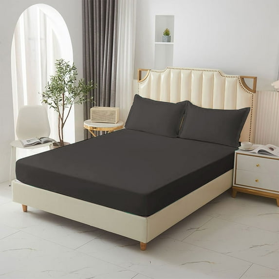 Elastic Deep Pocket Fitted Sheet with Non- Technology for Mattress Protection, All-Inclusive with Soft Fabric for Comfortable Sleep Experience Secure Bed Cover