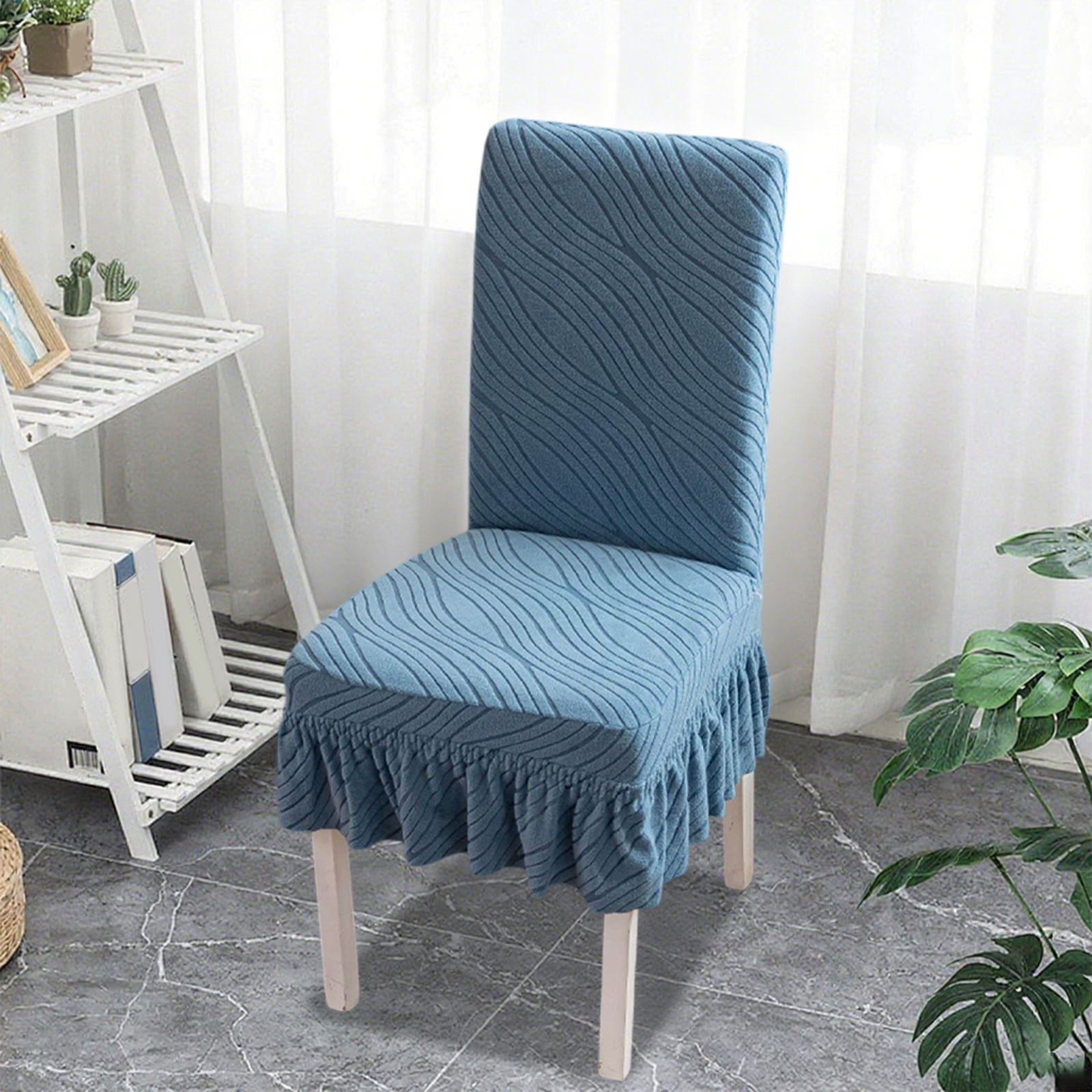 Elastic Dining Chair Cover, Washable Kitchen Chair Slipcovers with ...