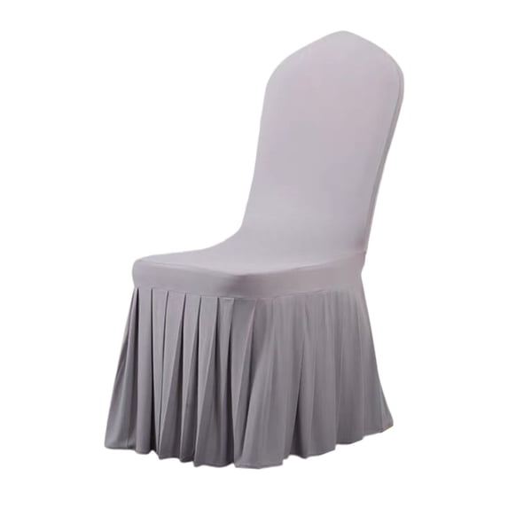 Elastic Dining Chair Cover Waterproof Durable Easy Clean Universal Fit Protective Slipcover For Modern Home And Office Furniture,Gray