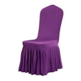 thumbnail image 1 of Elastic Dining Chair Cover Waterproof Durable Easy Clean Universal Fit Protective Slipcover For Modern Home And Office Furniture,Purple, 1 of 6