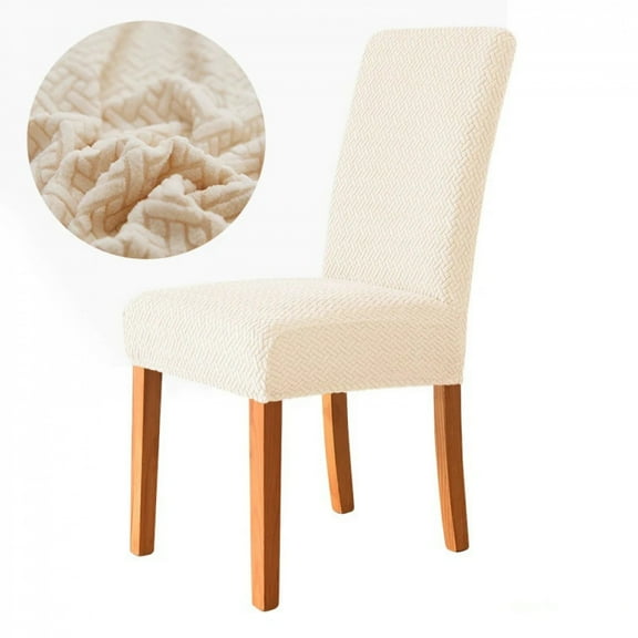Elastic Dining Room Chair Cover Stretch Thick Jacquard Kitchen Chair Cover Slipcover For Dining Kitchen Hotel Wedding Banquet