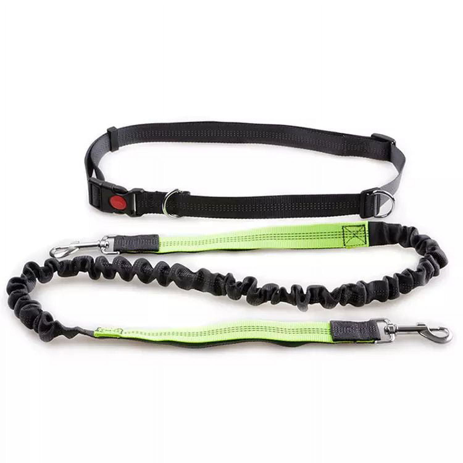 Elastic Dog Leash Hands Free Reflective - Black Green - Walmart.com
