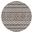 thumbnail image 1 of Elastic Edge Boho Chic Tablecloth with Floral Print - Round Table Cover for Kitchen Dining - Fits 52 to 56 Inch, 1 of 7