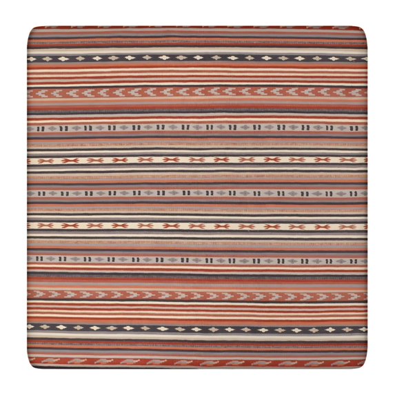 Elastic Edge Boho Floral Tablecloth 36x36 Inch for Card Tables Kitchen Dinettes and Outdoor Settings