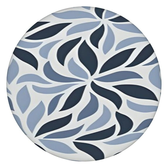 Elastic Edge Boho Tablecloth with Floral Design - Perfect Fit for 52-56 Inch Round Tables - Colorful Stretchable Table Cover for Patio Party