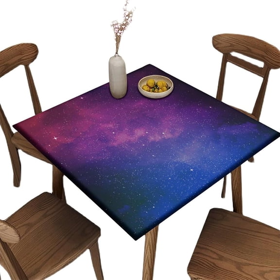Elastic Edge Fitted Card Table Tablecloth, Lemons Pattern Printed on Elastic Polyester Table Cloth, for Outdoor Patio and Indoor Kitchen Dining Party, Fit for 42" x 42"Square Table