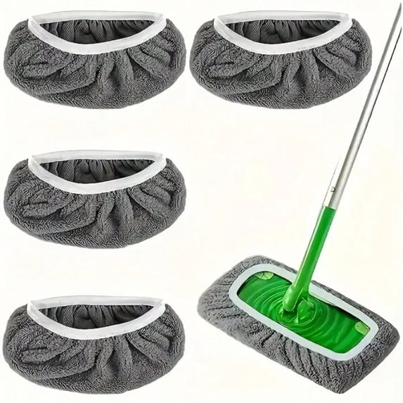 Elastic Edge Mop Pads (Multi-Pack), Detachable & Washable for Floors & Walls