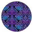 thumbnail image 1 of Elastic Edge Round Table Cover in Floral Boho, 44 Inch Diameter Fits 38-42 Inch Tables, Easy Clean Surface, 1 of 7