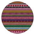 thumbnail image 1 of Elastic Edge Round Table Cover in Floral Boho Print, 44 Inch Fits 38-42 Inch Tables Durable, 1 of 7