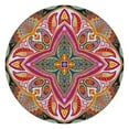 thumbnail image 1 of Elastic Edge Round Tablecloth 44 Inch, Waterproof Oxford Fabric, Paisley Design, Durable and Wipe Clean for Dining or Patio Use, 1 of 7