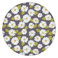 thumbnail image 1 of Elastic Edge Round Tablecloth with Water-Resistant Polyester, Daisy Floral Design for Spring Home Decor, Fits 44-52 Inch Table for Indoor or Outdoor Use, 1 of 7