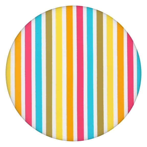 Elastic Edge Table Cover in Rainbow Gradient Design, 100% Waterproof Round Tablecloth for Picnic, Parties, and Outdoor Use, Wrinkle-Free & Easy Clean