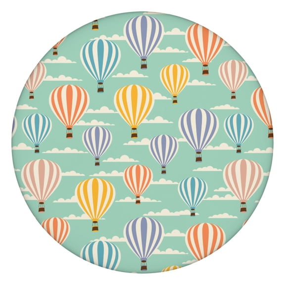 Elastic Edge Table Cover in Rainbow Gradient Design, 100% Waterproof Round Tablecloth for Picnic, Parties, and Outdoor Use, Wrinkle-Free & Easy Clean