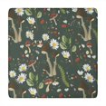thumbnail image 1 of Elastic Edge Tablecloth with Elegant Floral Print, Durable Polyester for Tea Table or Balcony Use, 34x34 Inch, 1 of 6