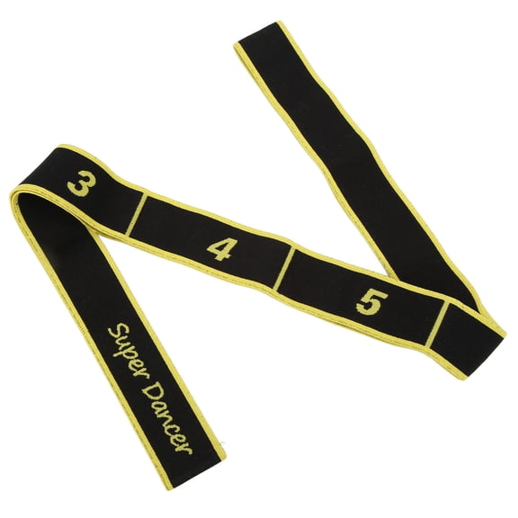Elastic Exercise Band for Adult Fitness & Stretching, Yoga Gym Yellow Resistance Tool Enhance Your Latin Dance Moves
