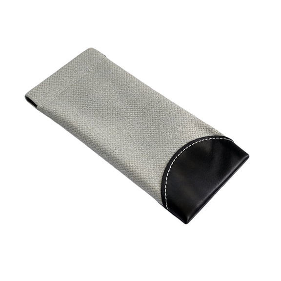 Elastic Eyeglass Case Hanging Portable -Scratch Sunglass Storage Bag Leather-Patched Eyeglass Protector