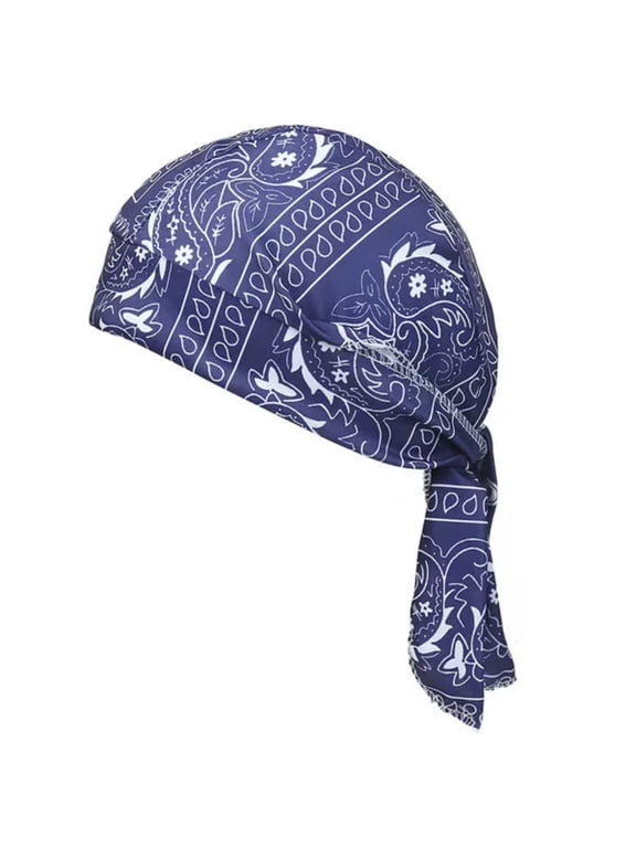Elastic Fabric Amoeba Pirate Hat Sweat Wicking Beanie Cap Hat Skull Cap Pirate Hat Bandana Head Wrap for Men and Women