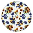 thumbnail image 1 of Elastic Fit Tablecloth with Elegant Floral Print, Water-Resistant Polyester for Round Dining Table or Garden Setup, Fits 44-52 Inch Surface, 1 of 7