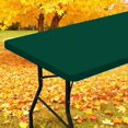 Elastic Fitted Polyester Tablecloths for 4 Foot Rectangle Tables ...