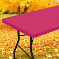 Elastic Fitted Polyester Tablecloths for 6 Foot Rectangle Tables ...