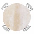 thumbnail image 1 of Elastic Fitted Round Tablecloth, Beige Waterproof Stretch Table Cover for 45"-54" Tables, Retro Oil Painting Modern Abstract Art Aesthetics Washable Outdoor Tablecloths for Patio, Picnic, Camping, 1 of 8