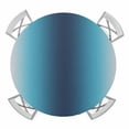 thumbnail image 1 of Elastic Fitted Round Tablecloth, Blue Teal Grey Ombre Waterproof Stretch Table Cover for 45"-54" Tables, Farmhouse Gradient Minimalist Washable Outdoor Tablecloths for Patio, Picnic, Camping, 1 of 9