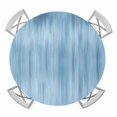 thumbnail image 1 of Elastic Fitted Round Tablecloth, Blue Waterproof Stretch Table Cover for 36"-44" Tables, Modern Abstract Art Ombre Striped Washable Outdoor Tablecloths for Patio, Picnic, Camping, 1 of 9