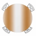 thumbnail image 1 of Elastic Fitted Round Tablecloth, Burnt Orange White Ombre Waterproof Stretch Table Cover for 36"-44" Tables, Modern Abstract Art Farmhouse Gradient Washable Outdoor Tablecloths for Patio, Camping, 1 of 9