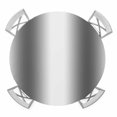 thumbnail image 1 of Elastic Fitted Round Tablecloth, Gray White Ombre Waterproof Stretch Table Cover for 55"-60" Tables, Modern Abstract Art Farmhouse Gradient Washable Outdoor Tablecloths for Patio, Picnic, Camping, 1 of 9