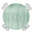 thumbnail image 1 of Elastic Fitted Round Tablecloth, Green Waterproof Stretch Table Cover for 55"-60" Tables, Modern Abstract Art Ombre Striped Washable Outdoor Tablecloths for Patio, Picnic, Camping, 1 of 9