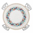 thumbnail image 1 of Elastic Fitted Round Tablecloth, Ocean Starfish Waterproof Stretch Table Cover for 45"-54" Tables, Summer Coastal Beach Nautical Shells Corals Washable Outdoor Tablecloths for Patio, Picnic, Camping, 1 of 9