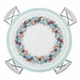 thumbnail image 1 of Elastic Fitted Round Tablecloth, Ocean Turquoise Waterproof Stretch Table Cover for 55"-60" Tables, Summer Coastal Beach Nautical Starfish Washable Outdoor Tablecloths for Patio, Picnic, Camping, 1 of 9