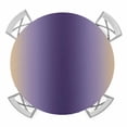 thumbnail image 1 of Elastic Fitted Round Tablecloth, Purple Yellow Ombre Waterproof Stretch Table Cover for 36"-44" Tables, Farmhouse Modern Gradient Art Washable Outdoor Tablecloths for Patio, Picnic, Camping, 1 of 9