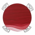 thumbnail image 1 of Elastic Fitted Round Tablecloth, Red Ombre Waves Waterproof Stretch Table Cover for 55"-60" Tables, Abstract Art Gradient Modern Washable Outdoor Tablecloths for Patio, Picnic, Camping, 1 of 9