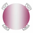thumbnail image 1 of Elastic Fitted Round Tablecloth, Rose Red Ombre Waterproof Stretch Table Cover for 45"-54" Tables, Pink White Gradient Modern Abstract Art Washable Outdoor Tablecloths for Patio, Picnic, Camping, 1 of 9