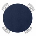 thumbnail image 1 of Elastic Fitted Round Tablecloth, Solid Dark Blue Waterproof Stretch Table Cover for 36"-44" Tables, Minimalism Abstract Denim Texture Washable Outdoor Tablecloths for Patio, Picnic, Camping, 1 of 9