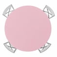 thumbnail image 1 of Elastic Fitted Round Tablecloth, Solid Pink Waterproof Stretch Table Cover for 36"-44" Tables, Romantic Minimalism Abstract Denim Texture Washable Outdoor Tablecloths for Patio, Picnic, Camping, 1 of 9