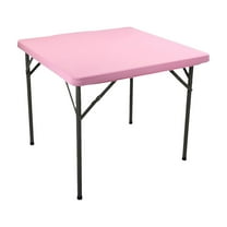 Elastic Fitted Square Tablecloth Polyester Table Cover for Kitchen Dining Outdoor Picnic Party Decoration, Spandex Stretch Card Table Cover Washable Square Table Cloth for Indoor Outdoor Use