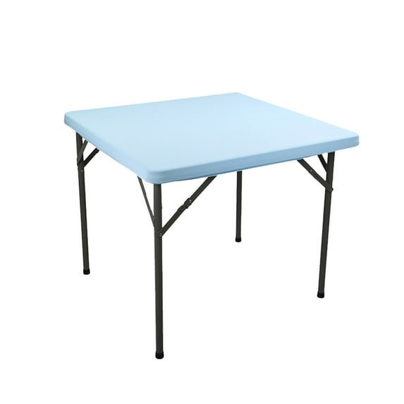 Elastic Fitted Square Tablecloth Polyester Table Cover for Kitchen Dining Outdoor Picnic Party Decoration, Spandex Stretch Card Table Cover Washable Square Table Cloth for Indoor Outdoor Use