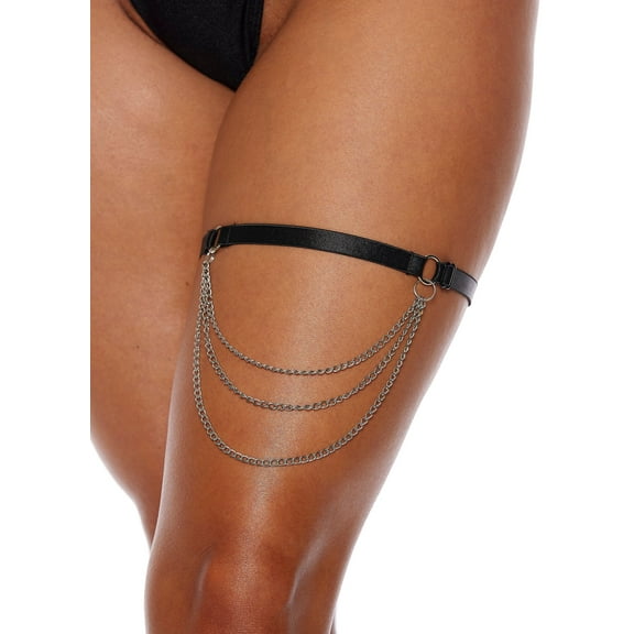Elastic Garter with Chain Swag.