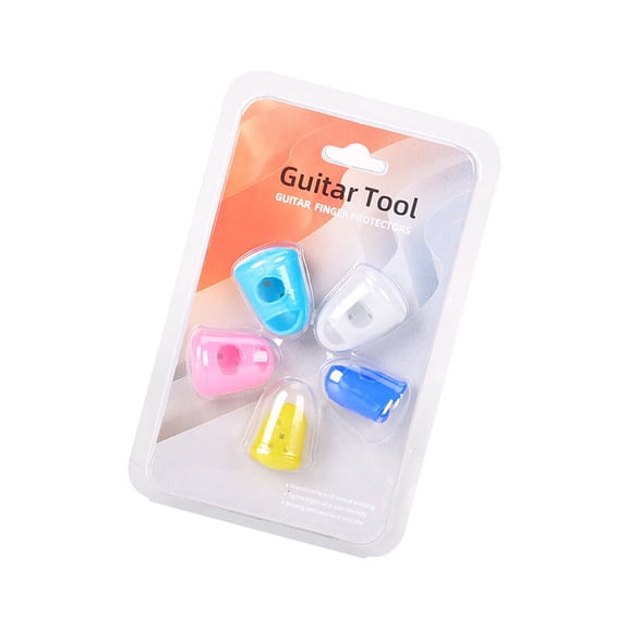 Elastic Guitar Finger Protectors Soft Silicone Practice Pads For New Players Hand Protecting With Size Options