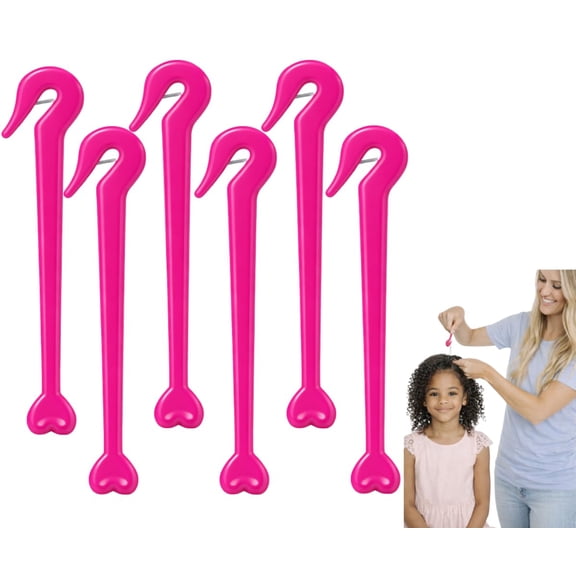 Elastic Hair Tie Cutter Tool 6-Pack, Quick Release Band Remover, Safe Hidden Blade Design, Comfortable Grip Handle, Pain-Free Elastic Cutting Accessory for Hair Care Styling