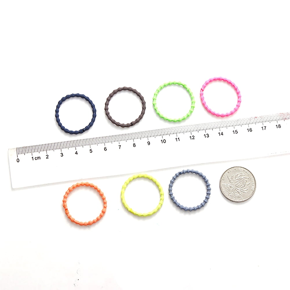 Elastic Hair Ties for Kids with No Damage Set of 50 Hair Bands in