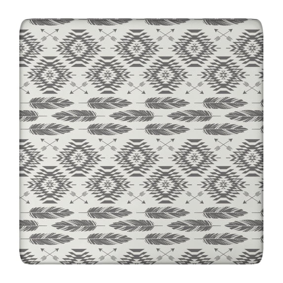 Elastic Hem Floral Print Square Table Cover 36x36 Inch for Casual Dining Kitchen Nook and Patio Decor