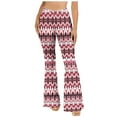 thumbnail image 1 of Elastic High Waist Leggings for Wowomen Athletic Casual Stretchy Floral Print Yoga Flare Pants Gym Sports Slim Activewear, 1 of 5