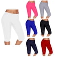 thumbnail image 1 of Elastic High Waist Sports Leggings Women Yoga Pants Quick Dry 3/4 Running Trouser Female Crop Gym Leggings Fitness Tight, 1 of 2