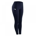 thumbnail image 1 of Elastic High Waist Yoga Pants with Pockets, Tummy Control Workout Running Yoga Leggings for Women - Plus Size, 1 of 2