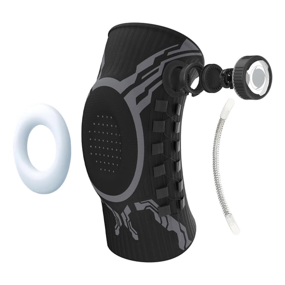 Elastic Knee Guard Polyester Knee Support With Shock Absorption Technology For Sports Enthusiasts