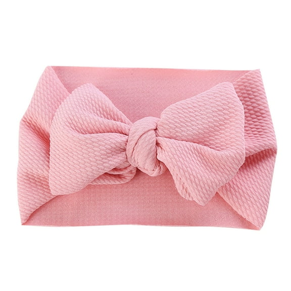 Elastic Knitted Fabric Headband DIY Baby Big Bow Headband Fashion Wide Accessory for Girls and Women